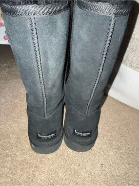 Koolaburra Black Tall Winter Rain Boots